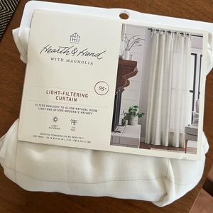 Hearth & Hand Light-Filtering Windowpane Curtains